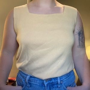 Vintage Yellow knit top